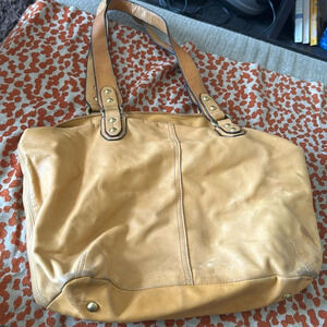 TIGNANELLO Caramel Colored Satchel tote style bag